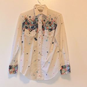 Vintage 1970 Western Blouse